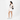 A woman wearing a Sherpani Esprit Sterling Anti-theft Sling Bag on her back against a white background. #color_sterling-pro