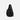 A Sherpani Esprit Chromatic Black Sling Bag, back view showing the strap pocket and the chair lock on a white background. #color_chromatic-black
