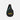 A Sherpani Esprit Chromatic Black Sling, front view showing strap & lockable pockets on white backdrop.  #color_chromatic-black