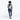 Woman wearing a Sherpani Esprit Surf Blue Sling on her back against white backdrop. #color_surf-blue