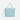 A Sherpani Jetsetter Surf Blue Travel Tote Bag, front view showing two strap options on white backdrop. #color_surf-blue