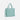 A Sherpani Jetsetter Surf Blue Travel Tote Bag, 3/4 view showing two strap options on white backdrop. #color_surf-blue