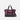A Sherpani Boston Smoky Orchid Anti-theft Weekender, back view showing luggage strap & a chair lock against white background. #color_smoky-orchid-pink