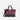 A Sherpani Boston Smoky Orchid Anti-theft Weekender, front view showing front lockable pocket against a white background. #color_smoky-orchid-pink