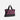 A Sherpani Boston Smoky Orchid Anti-theft Weekender, 3/4 view showing strap and lockable pocket on white background.  #color_smoky-orchid-pink
